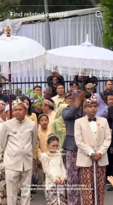akad nikah Maula Akbar putra Dedi Mulyadi © TikTok