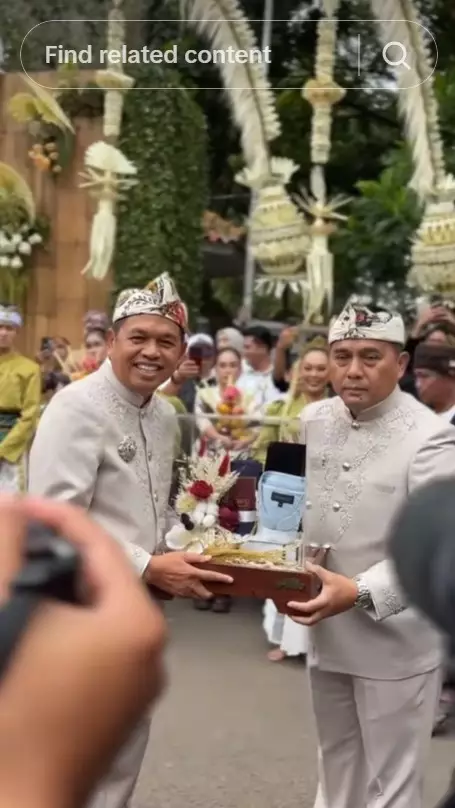 akad nikah Maula Akbar putra Dedi Mulyadi © TikTok