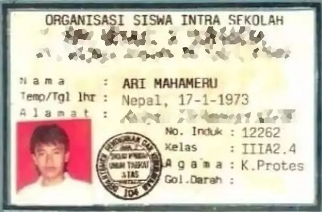 potret lawas seleb di kartu pelajar manglingi © berbagai sumber