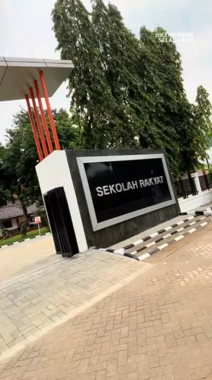 fasilitas Sekolah Rakyat di Bekasi  © TikTok