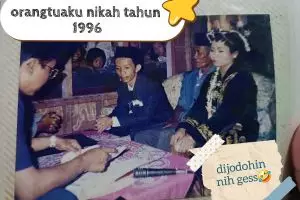 Full prengat-prengut, wanita ini bagikan 7 potret nikahan ortunya yang dijodohkan, akhirnya plot twist