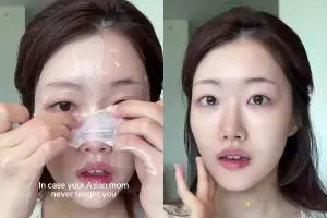 Wajah auto glowing, ini cara samarkan garis halus dan kerutan pakai masker kolagen dari 2 bahan dapur