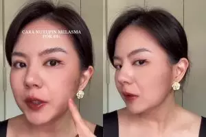 Tak perlu color corrector khusus, ini trik tutup melasma yang gelap agar hasilnya tak abu-abu