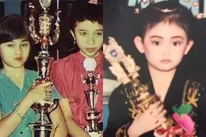 Punya prestasi sedari kecil, potret lawas 9 seleb saat terima piala ini gemesin pol