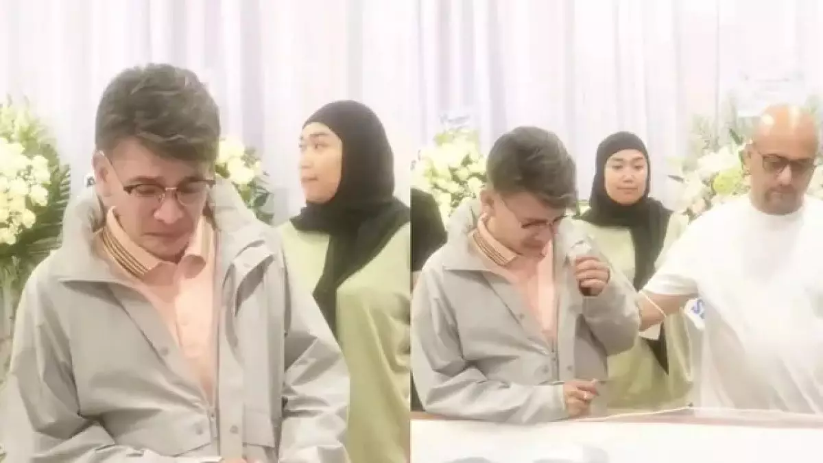 5 Potret mengharukan Ruben Onsu melayat ayah Sarwendah, tanda hormat dan empati meski sudah pisah