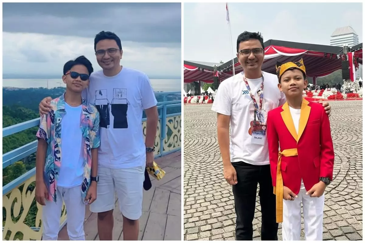 Sekolah dibiayai manajer usai Rp10 M ludes gegara keluarga, ini 9 potret akrab Farel dan Rais Simpson
