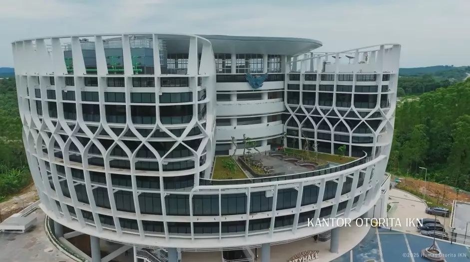 potret pembangunan fasilitas di IKN © YouTube potret pembangunan fasilitas di IKN © YouTube
