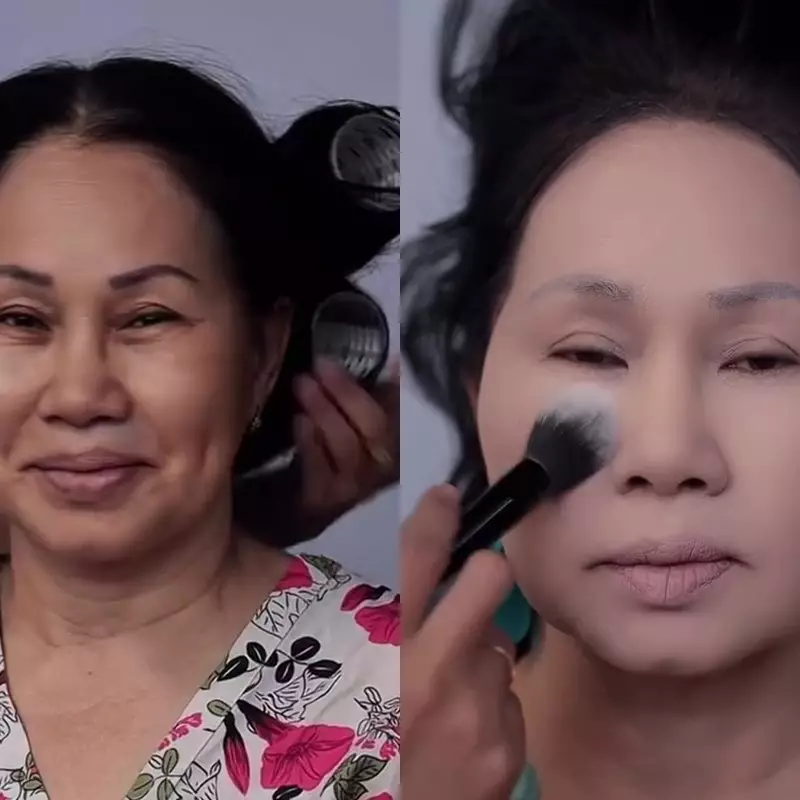 Definisi makeup bikin wajah fresh, transformasi ibu-ibu dirias soft ini auto tampil muda lagi bak ABG 