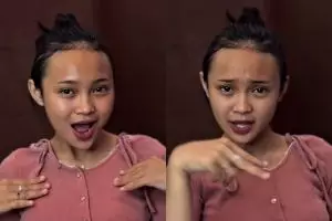 Dirias ala wedding look, transformasi wanita sawo matang ini tampil flawless dengan tone-up complexion