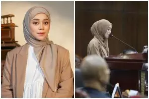 5 Potret Lesty Kejora curhat di sidang MK soal polemik royalti, status terlapor bikin beban psikologis