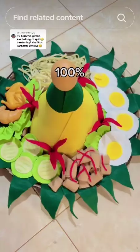 POV emak-emak Gen Z bikin topi anaknya © TikTok