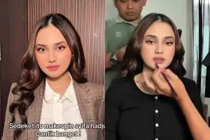 Kulit mulusnya bikin salfok saat dimakeup, potret bareface Syifa Hadju ini disebut cantik natural