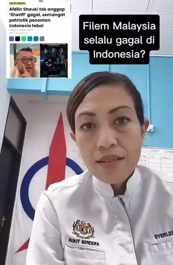 Syerleena Rashid kecewa film Malaysia tak laris © TikTok Syerleena Rashid kecewa film Malaysia tak laris © TikTok