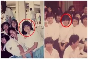 Gadis berambut pendek foto bareng geng SMA kini jadi presenter top, intip 9 potret lawasnya 