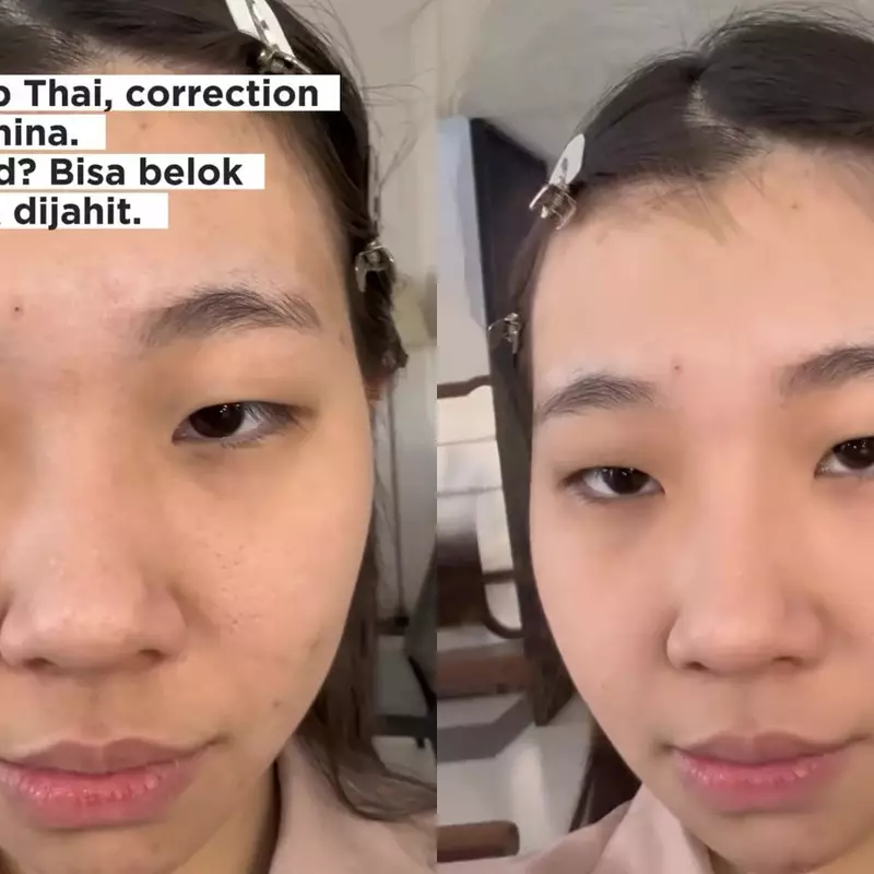 Transformasi cewek bermata monolid jadi lebih lebar dengan Thailand makeup ini endingnya eye-catching 
