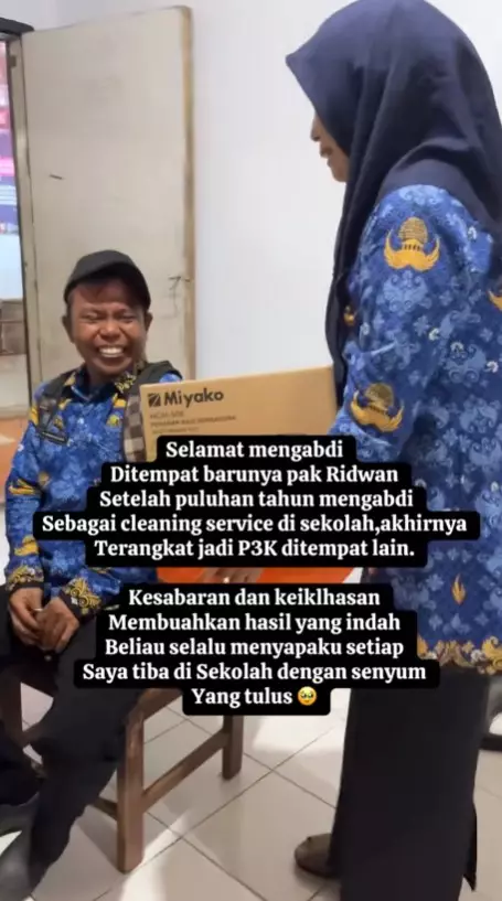 bapak 20 tahun jadi cleaning service © TikTok bapak 20 tahun jadi cleaning service © TikTok