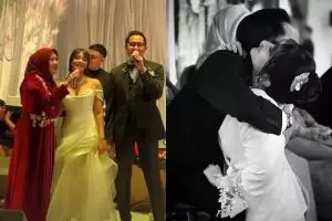 Ikke Nurjanah dan Aldi Bragi menangis haru di pernikahan putrinya Adira Kania