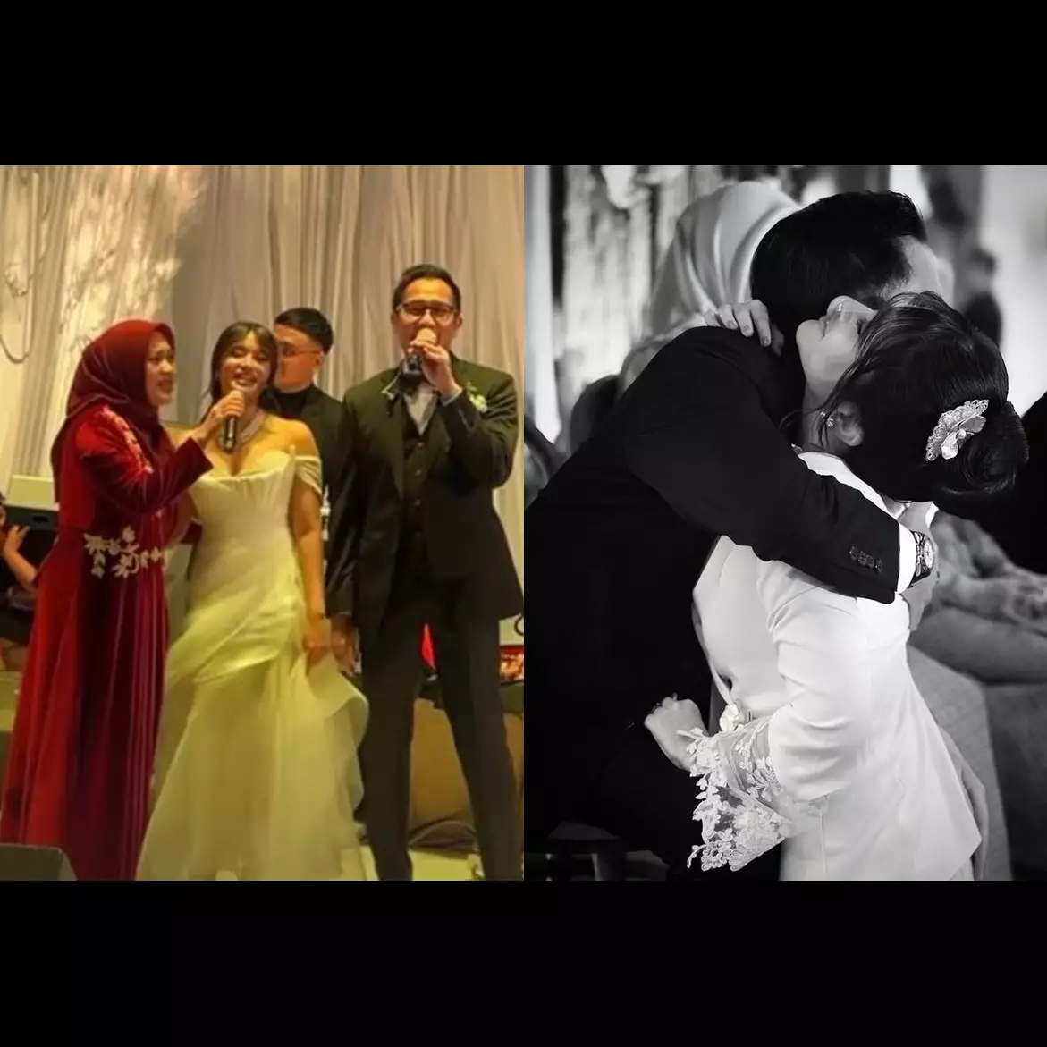 Ikke Nurjanah dan Aldi Bragi menangis haru di pernikahan putrinya Adira Kania
