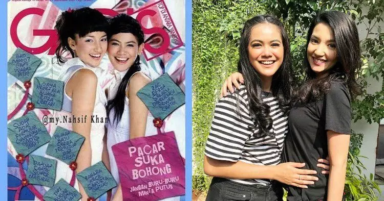 potret seleb reka ulang foto lawas bikin takjub © instagram