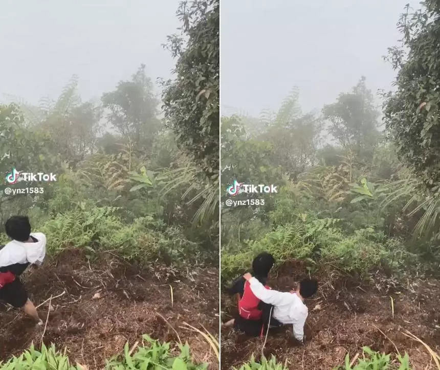 aksi kocak pendaki gunung © 2025 berbagai sumber