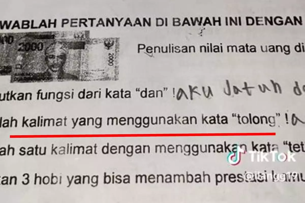 Momen ketika Gen Alpha mengisi soal di buku LKS ini jawabannya bikin guru nggak bisa berkata-kata