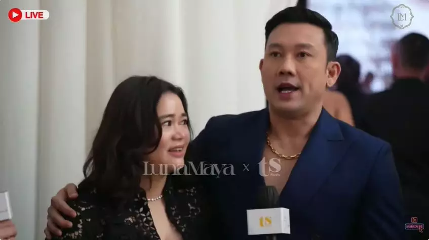 Seleb di resepsi Jakarta Luna Maya dan Maxime Bouttier © 2025 brilio.net