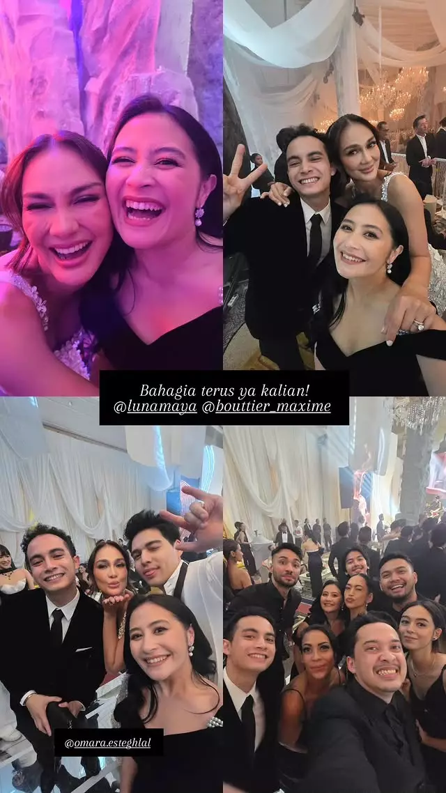 Prilly Latuconsina hadiri resepsi Maxime © Instagram