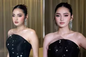 Elegan dan glamour, 7 detail makeup Syifa Hadju di pernikahan Luna-Maxime ini cantiknya unreal