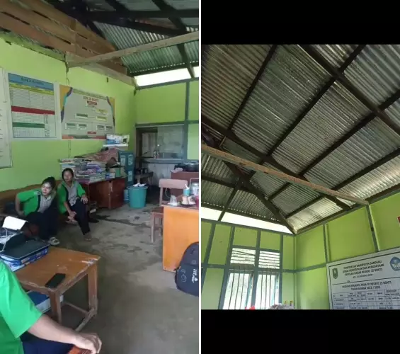 Wali murid dan guru SDN 25 Bonti buat meja dan kursi © 2025 Instagram Wali murid dan guru SDN 25 Bonti buat meja dan kursi © 2025 Instagram