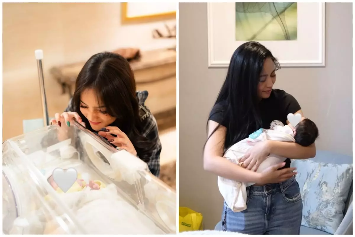 9 Potret Fuji dan Rachel Vennya kunjungi Erika Carlina usai melahirkan, rambut baby Andrew buat salfok