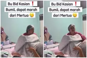 Viral mertua marahi menantu gegara ngeluh capek saat melahirkan, ucapannya bikin ikut sakit hati