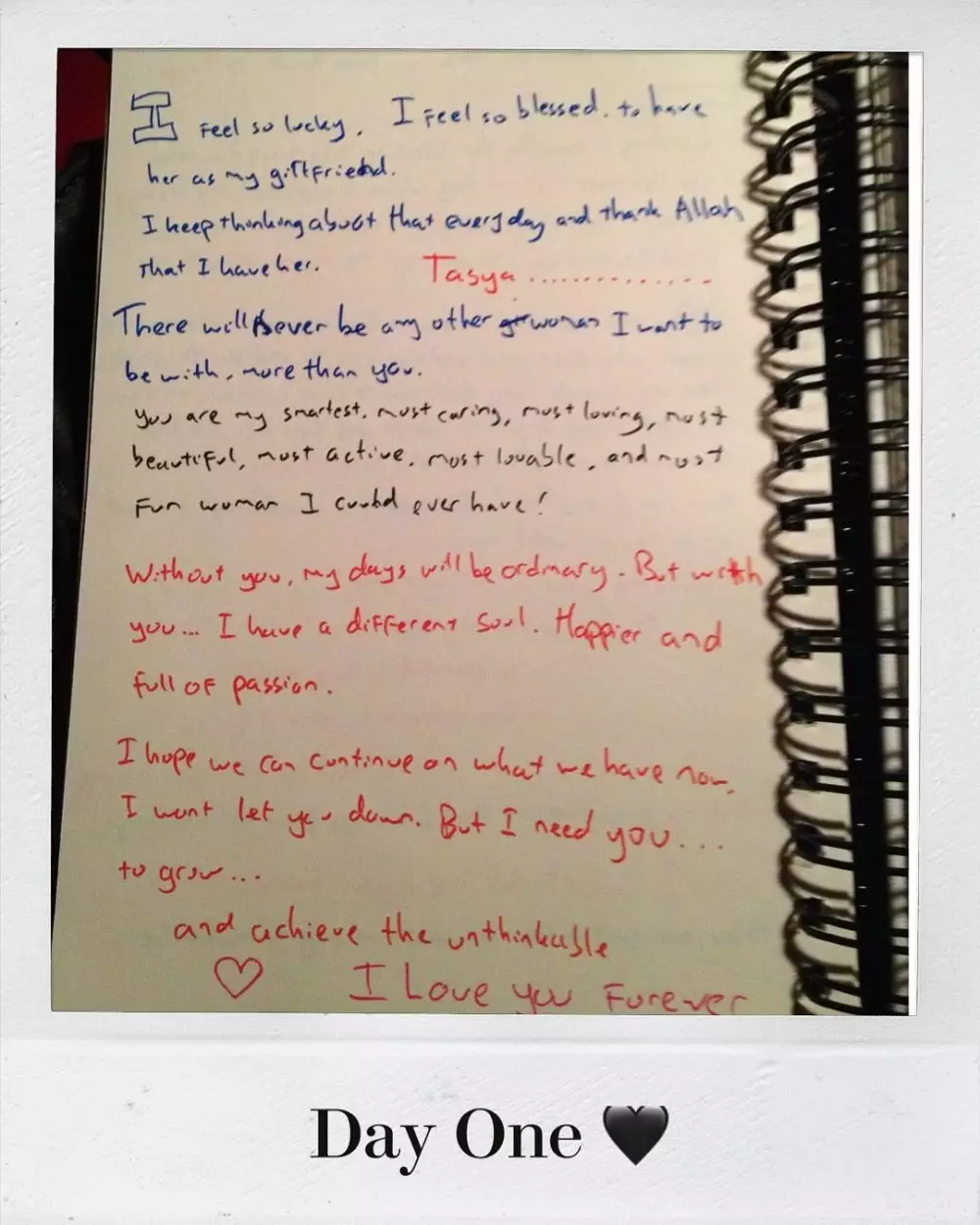 Surat cinta Randy Bachtiar untuk Tasya Kamila romantis © 2025 Instagram