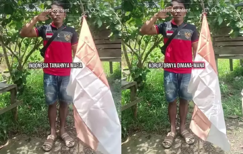 pemuda yang ubah lirik lagu Indonesia Raya © TikTok pemuda yang ubah lirik lagu Indonesia Raya © TikTok