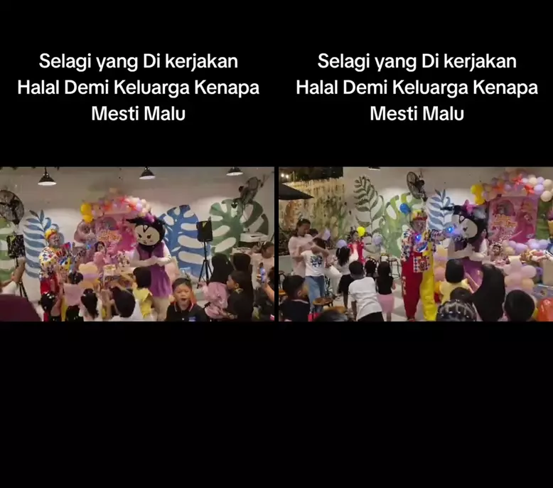 Kisah polisi rela jadi badut untuk tambahan nafkah © 2025 TikTok Kisah polisi rela jadi badut untuk tambahan nafkah © 2025 TikTok