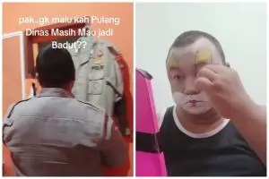 Kisah Bripka Fardiansyah tak malu cari duit tambahan dengan jadi badut, berjuang cari rezeki berkah