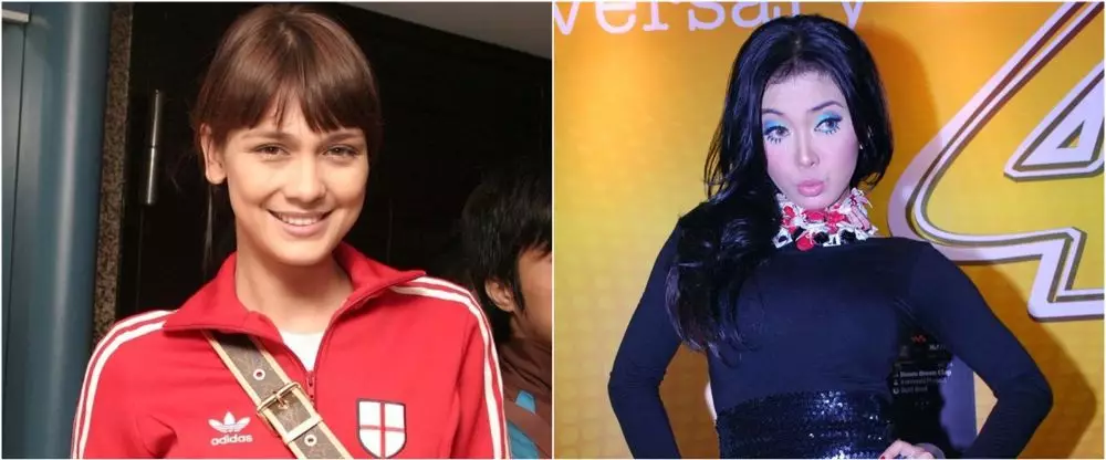 beda gaya syahrini dan luna maya awal karier © berbagai sumber beda gaya syahrini dan luna maya awal karier © berbagai sumber