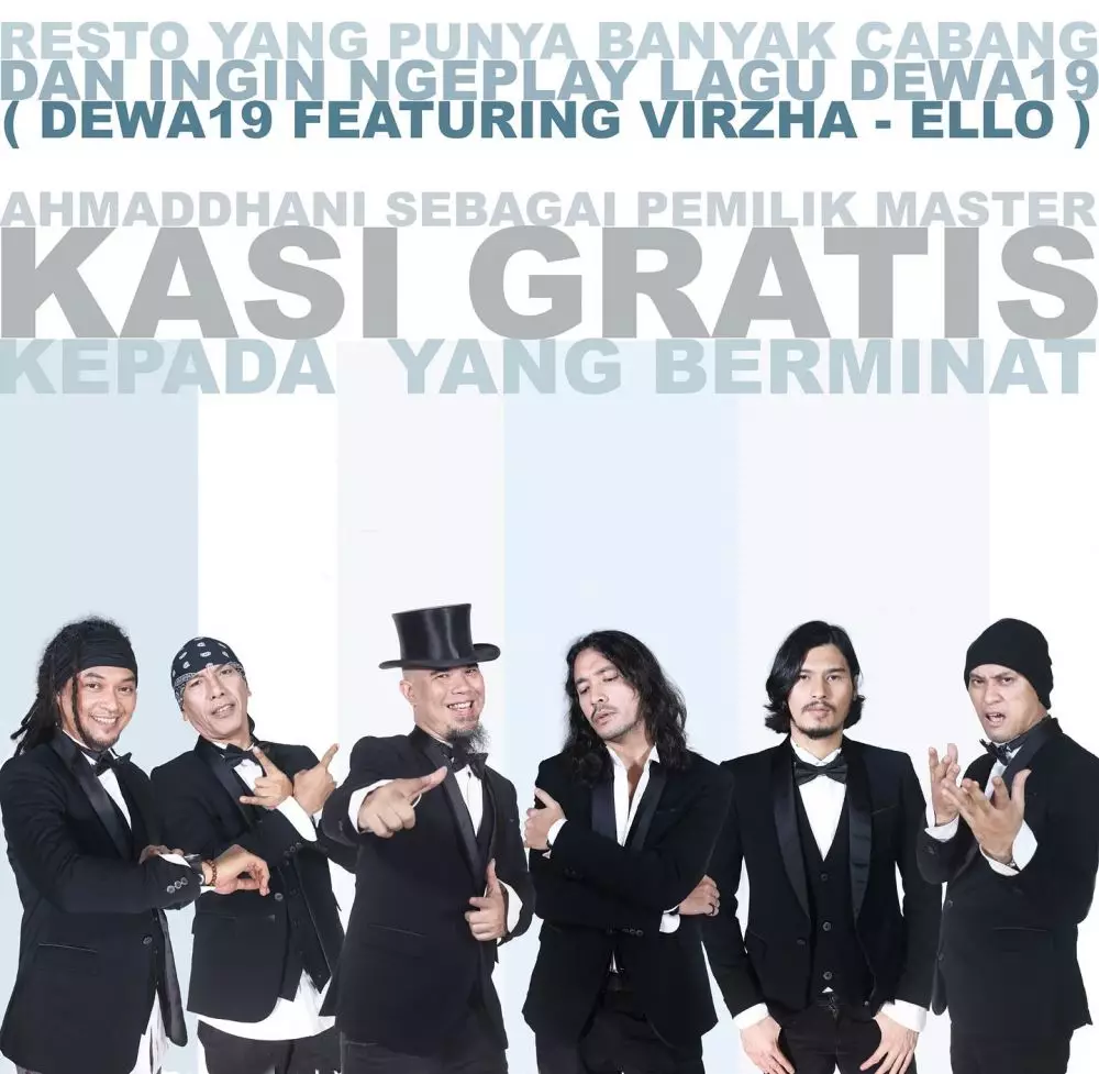 Ahmad Dhani gratiskan kafe putar lagu © berbagai sumber