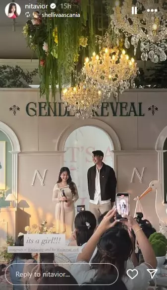 gender reveal anak pertama Nita Vior © Instagram gender reveal anak pertama Nita Vior © Instagram