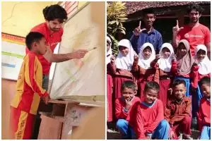 Tak cuma asal ngritik tapi juga beraksi, 9 potret Reza Rahadian ngajar siswa di daerah terpencil NTB
