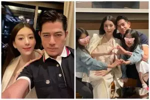 Aaron Kwok bakal punya anak di usia 59 tahun, ini 7 potret istrinya yang pamer baby bump