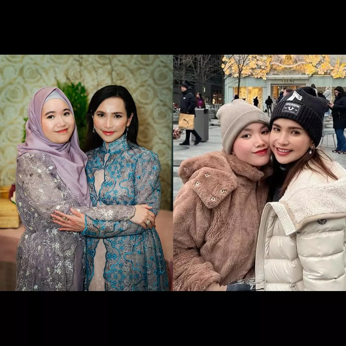 Bak seumuran, 10 potret Nunu Datau dan putrinya Azura Datau yang kini mantap berhijab