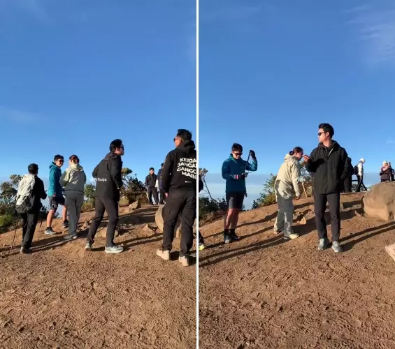 Momen mesra Amanda Manopo dan Kenny Austin naik gunung bareng © 2025 TikTok