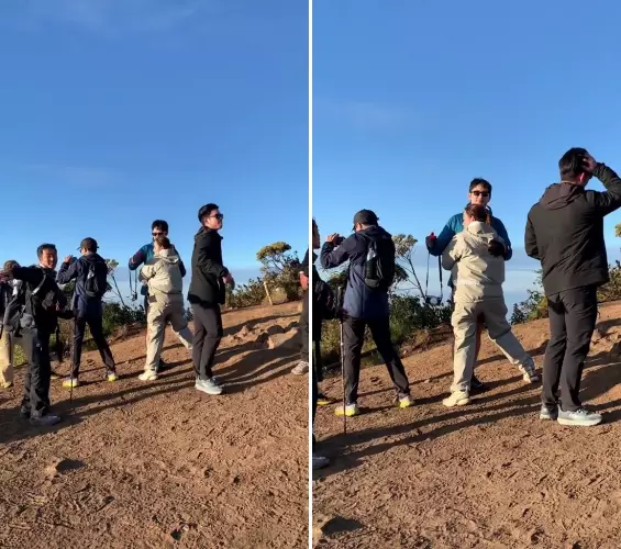 Momen mesra Amanda Manopo dan Kenny Austin naik gunung bareng © 2025 TikTok