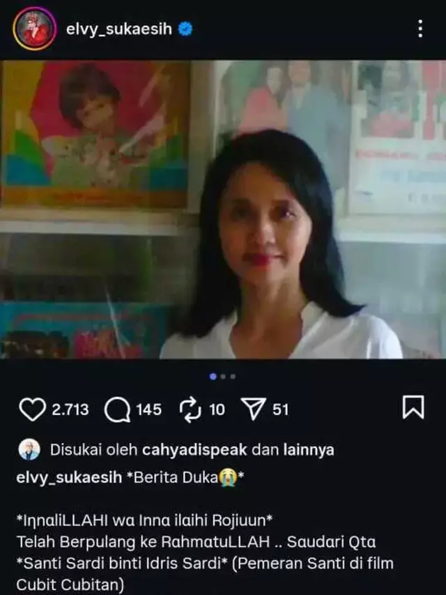 Sederet foto kenangan Santi Sardi bareng rekan artis, Bella Saphira bagikan momen saat kumpul bareng © 2025 brilio.net Sederet foto kenangan Santi Sardi bareng rekan artis, Bella Saphira bagikan momen saat kumpul bareng © 2025 brilio.net