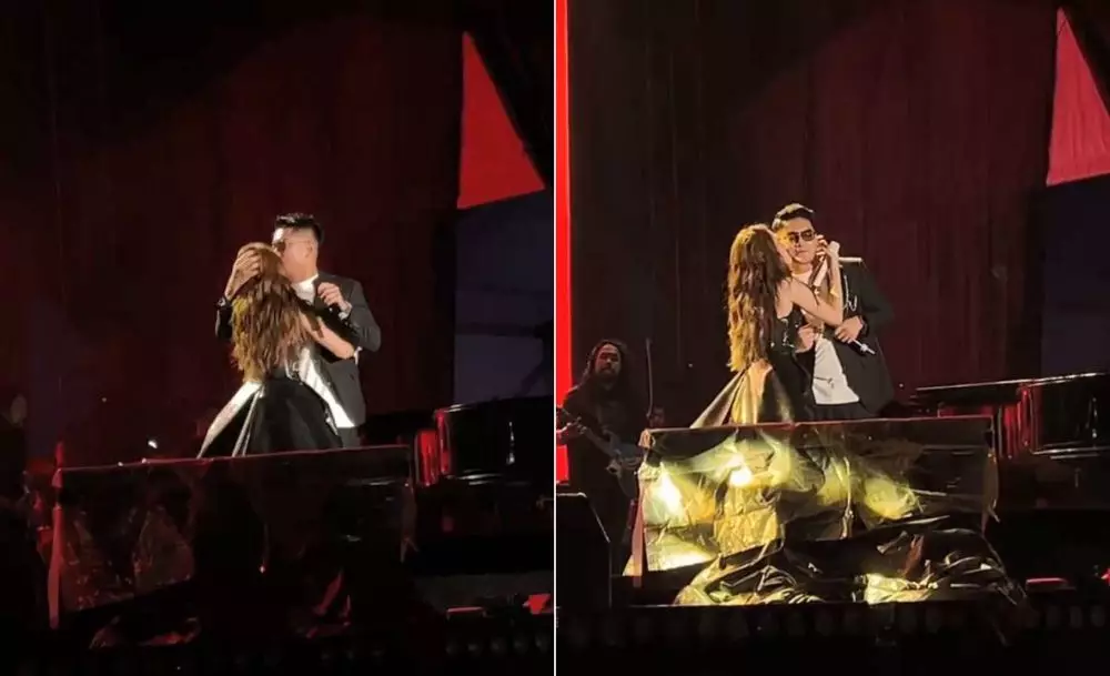 ayu ting ting peluk cium boy di atas panggung © 2025 Instagram