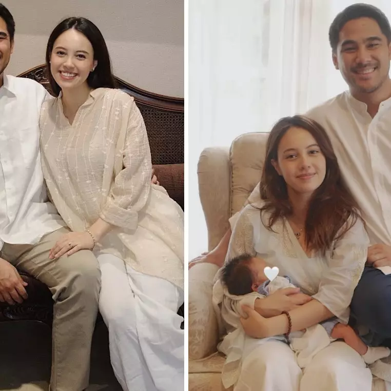 7 Potret akikah anak pertama Anggika Bolsterli dan Omar, gaya potongan rambut sang bayi bikin salfok