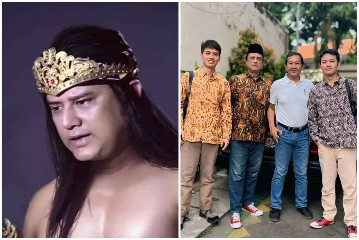 Pemeran Prabu Angling Dharma punya tiga anak, 11 potret Anto Wijaya bareng dua putranya bak kakak adik