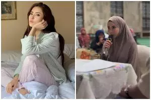 Kembali mualaf, ini 7 potret Ayu Aulia saat baca syahadat, Syaiful Jamil jadi saksi