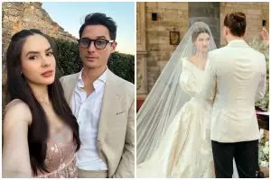 9 Potret Steffi Zamora hadiri pernikahan adik Nino Fernandez, bentuk tubuhnya jadi sorotan