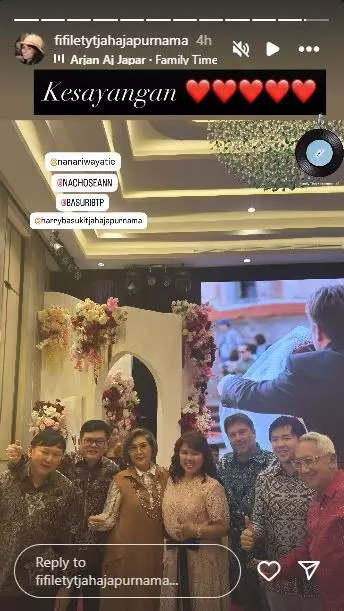 Syukuran pernikahan adik Ahok Fifi Lety © 2025 brilio.net Syukuran pernikahan adik Ahok Fifi Lety © 2025 brilio.net